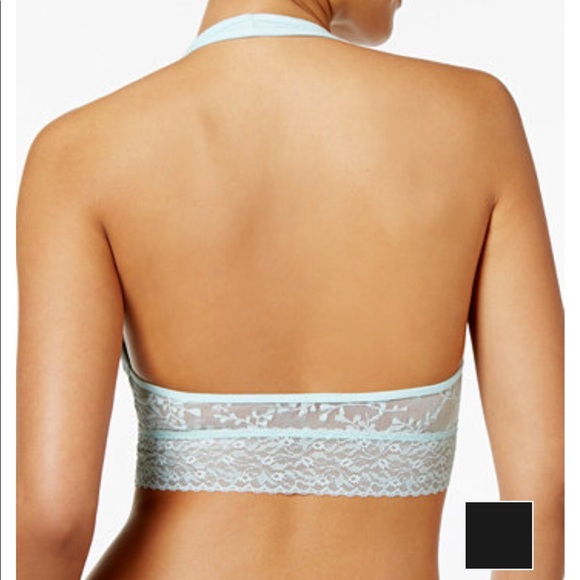 Calvin Klein Bare Lace Unlined Halter Bralette - Picture 2 of 5